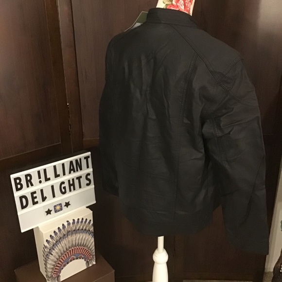🔥HOST PICK! BNWT GOODFELLOW AND CO MOTO VEGAN LEATHER JACKET - Picture 8 of 9